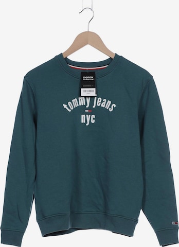 Tommy Jeans Sweatshirt & Zip-Up Hoodie in L in Green: front