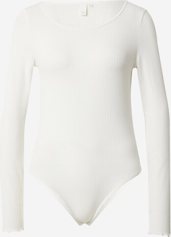 QS Shirt Bodysuit in White: front