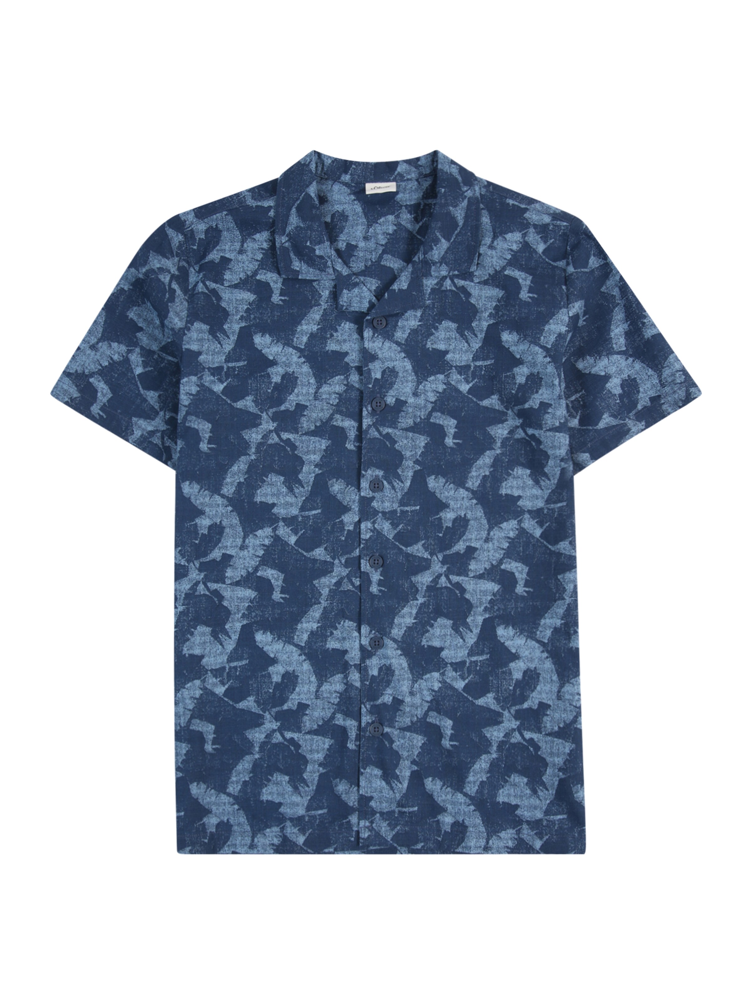 s.Oliver Regular Fit Hemd in Blau: Vorderseite