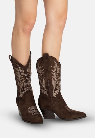 Stivale da cowboy di Salinyang in marrone