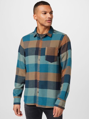 Iriedaily Regular fit Button Up Shirt 'Young Fella' in Blue: front
