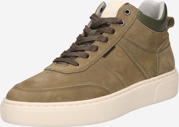 Sneaker alta di BULLBOXER in verde: frontale