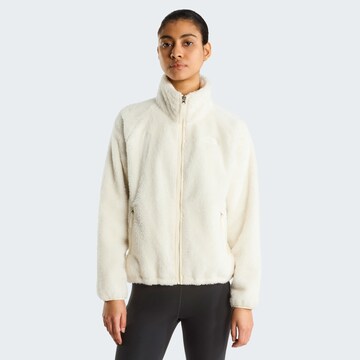 THE NORTH FACE Fleece Jacket in White: front