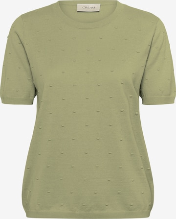 Cream Sweater 'Hanne' in Green: front