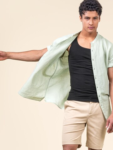 Living Crafts Regular Fit Hemd 'RUBEN'‌‌‌‌‌‌‌‌‌ in Grün