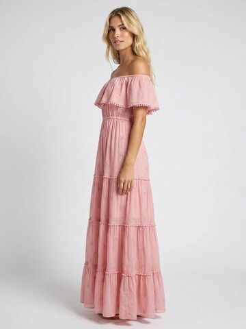 Miss June Jurk 'Robe Longue Kate' in Roze