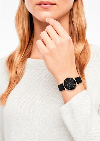 s.Oliver Analog Watch in Black: front