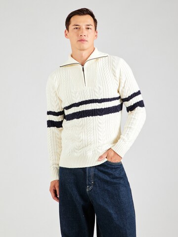 GUESS Pullover 'ELRIC' in Weiß: Vorderseite