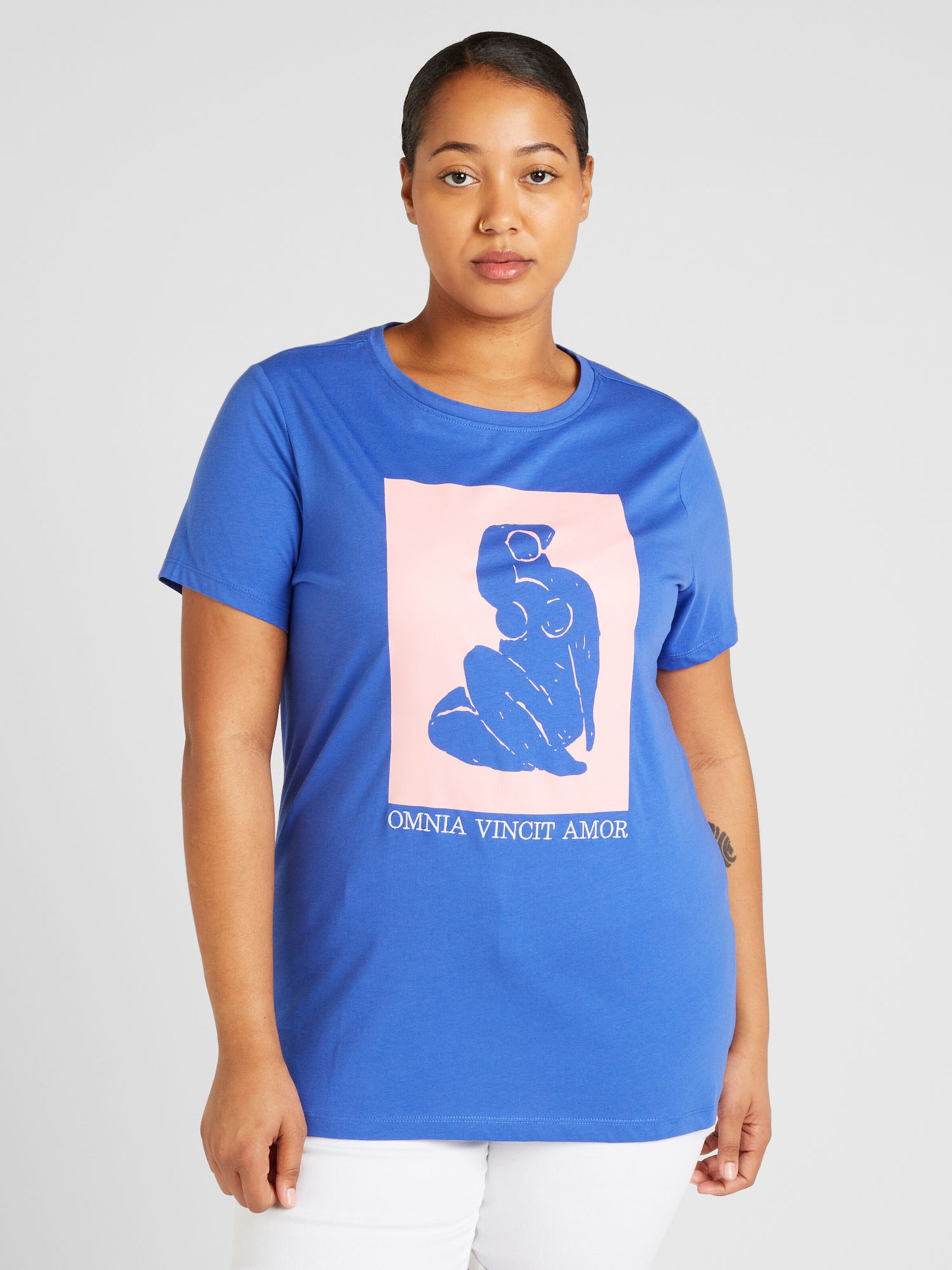 ONLY Carmakoma Shirt MYKA in Blue ABOUT YOU