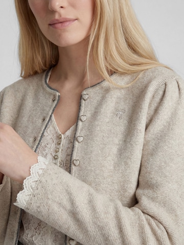 SPIETH & WENSKY Gebreid vest 'Karline' in Beige