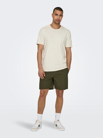 regular Pantaloni 'Tel' di Only & Sons in verde