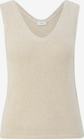 s.Oliver BLACK LABEL Gebreide top in Beige: voorkant