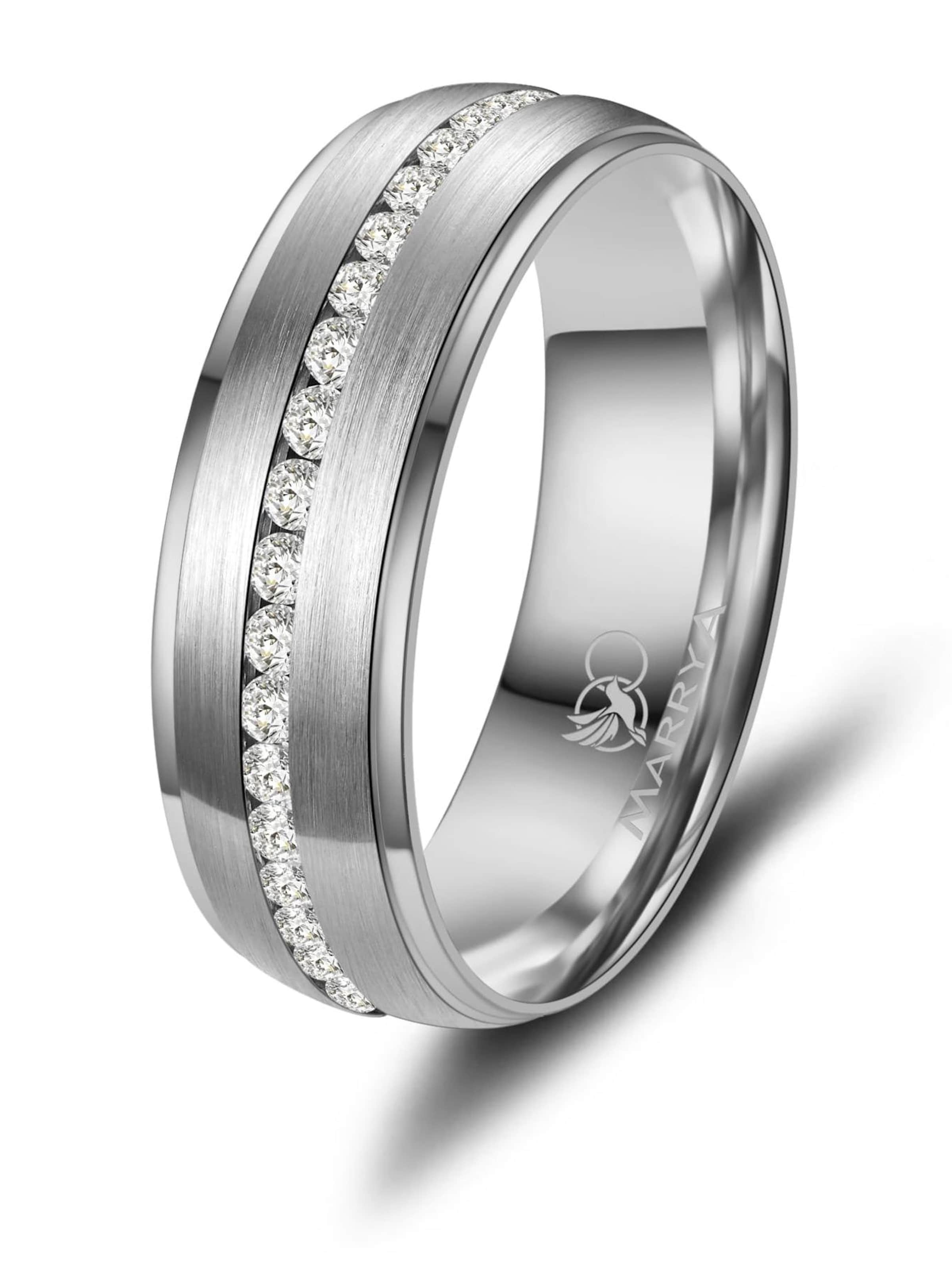 MARRYA Ring 'MARRYA TI-33 Ehering aus Titan' in Zilver: voorkant
