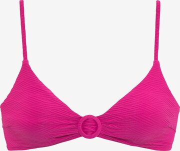 SUNSEEKER Bikini Top in Pink: front