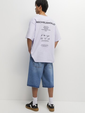 Tricou de la Pull&Bear pe mov