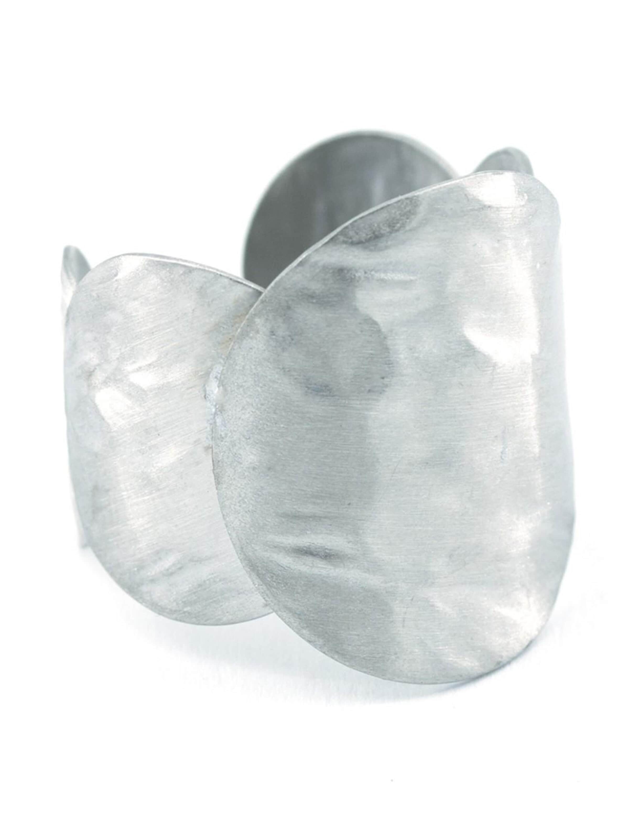 Sergio Engel Ring 'Pura 55' in Silver: front