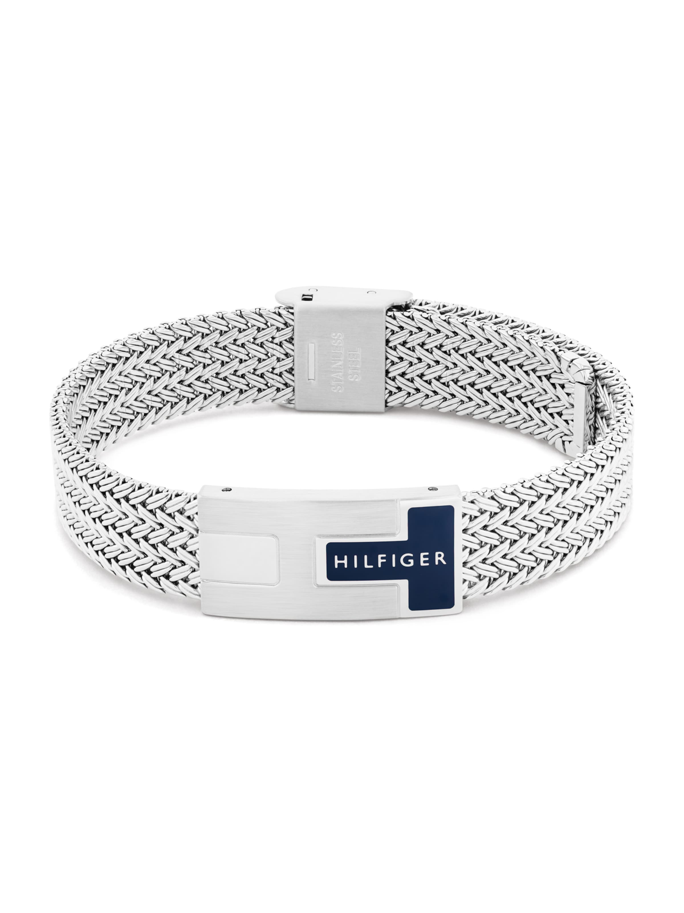 TOMMY HILFIGER Bracelet en bleu marine / argent, Vue avec produit