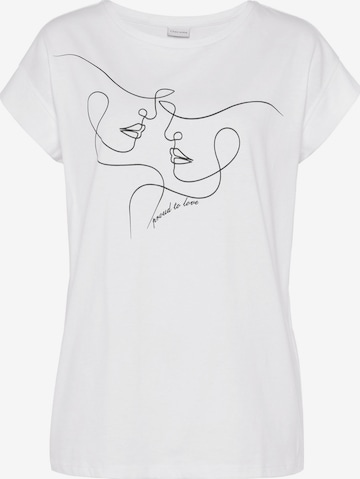 LASCANA Shirt in Weiß: Vorderseite