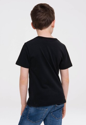 LOGOSHIRT Shirt 'Super Mario' in Black