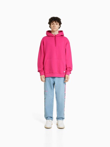 Bershka Loosefit Jeans in Blau