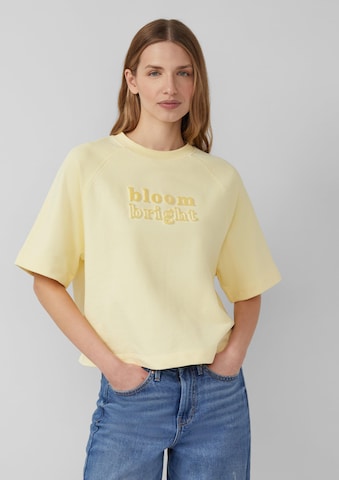 s.Oliver Sweatshirt in Yellow: front
