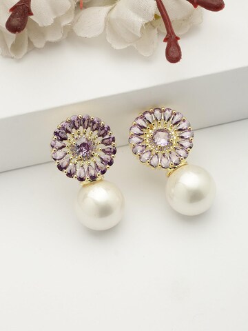 AVANT-GARDE PARIS Ohrringe 'Valeriana' in Lila