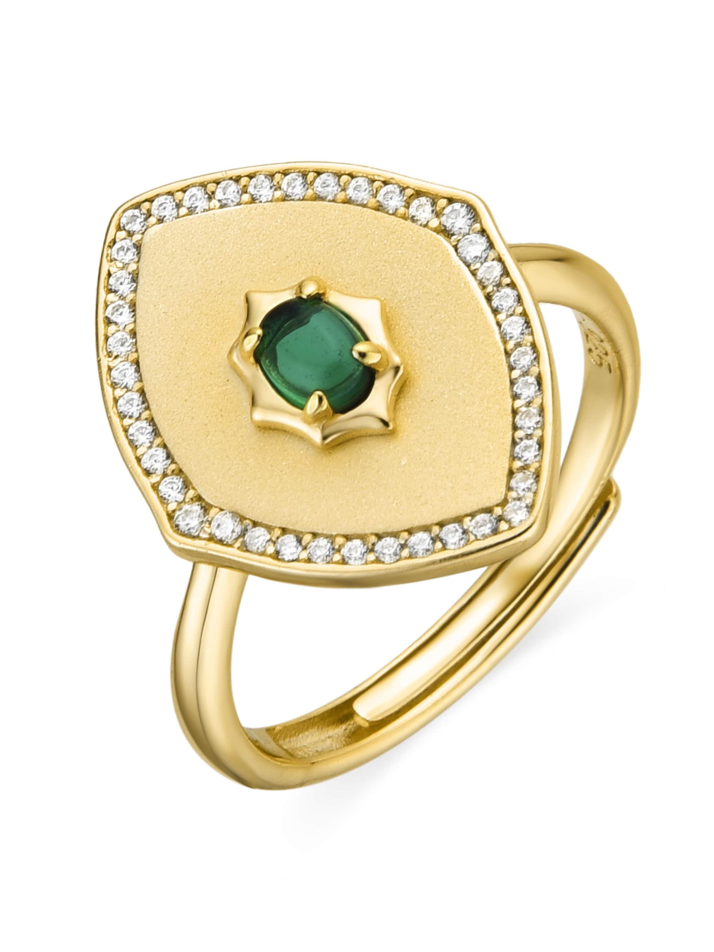 Luxenter Ring 'EMXY' in Yellow: front