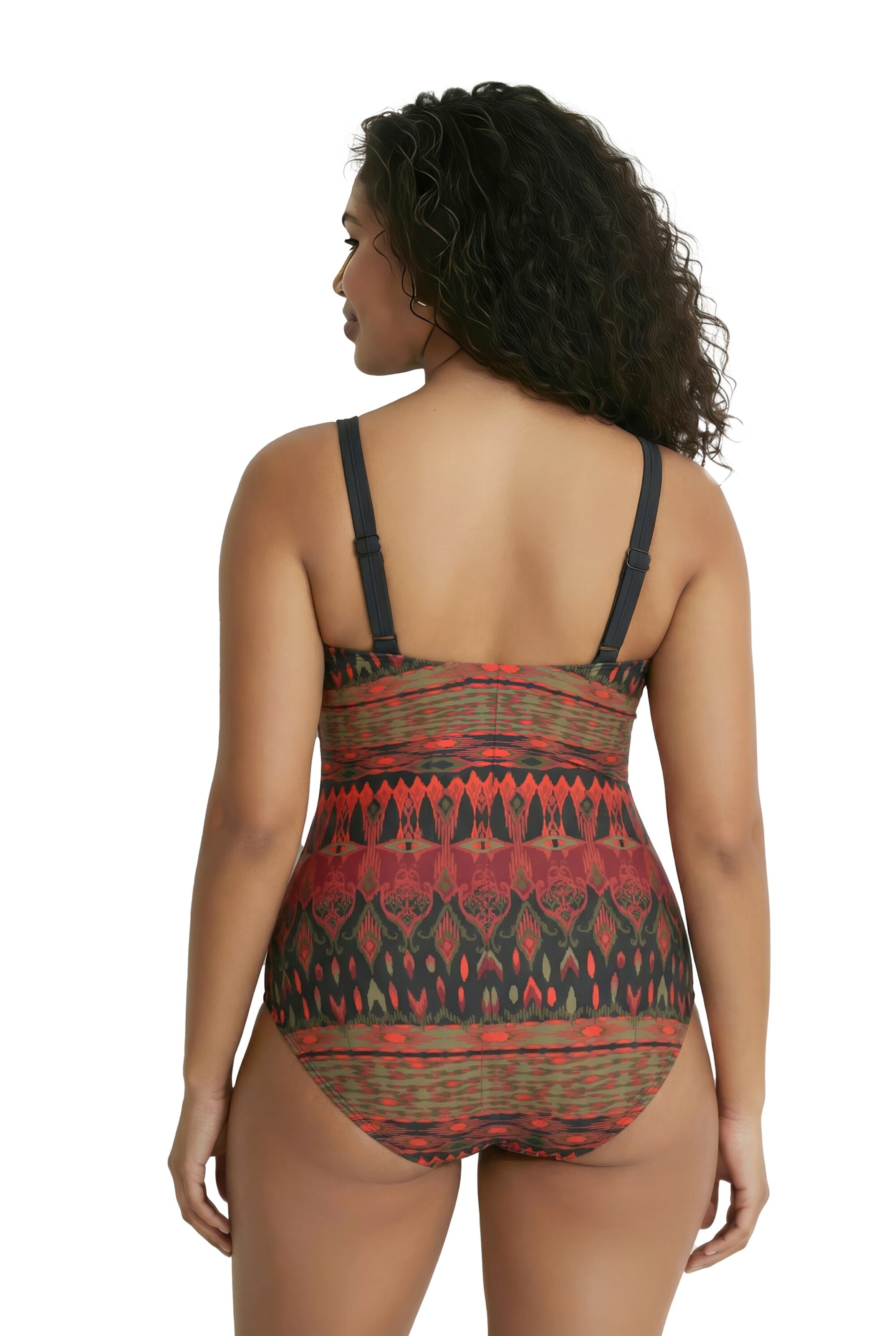 Ulla Popken T-shirt Badpak in Rood