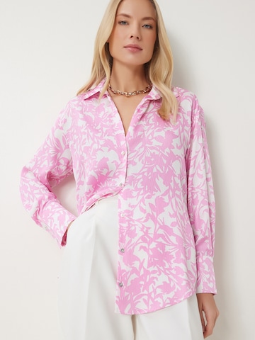Camicia da donna di Happiness İstanbul in rosa: frontale
