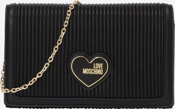 melns Love Moschino "Clutch" stila somiņa