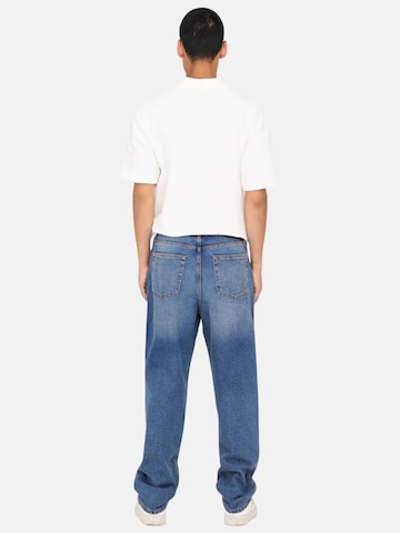 Only & Sons Loosefit Jeans 'ONSFADE' in Blauw