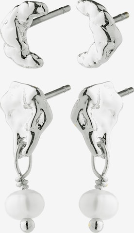 Pilgrim Earrings 'Oryth' in Silver: front