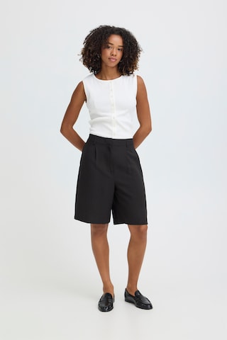 ICHI - Loosefit Calças 'IHFRESE' em preto