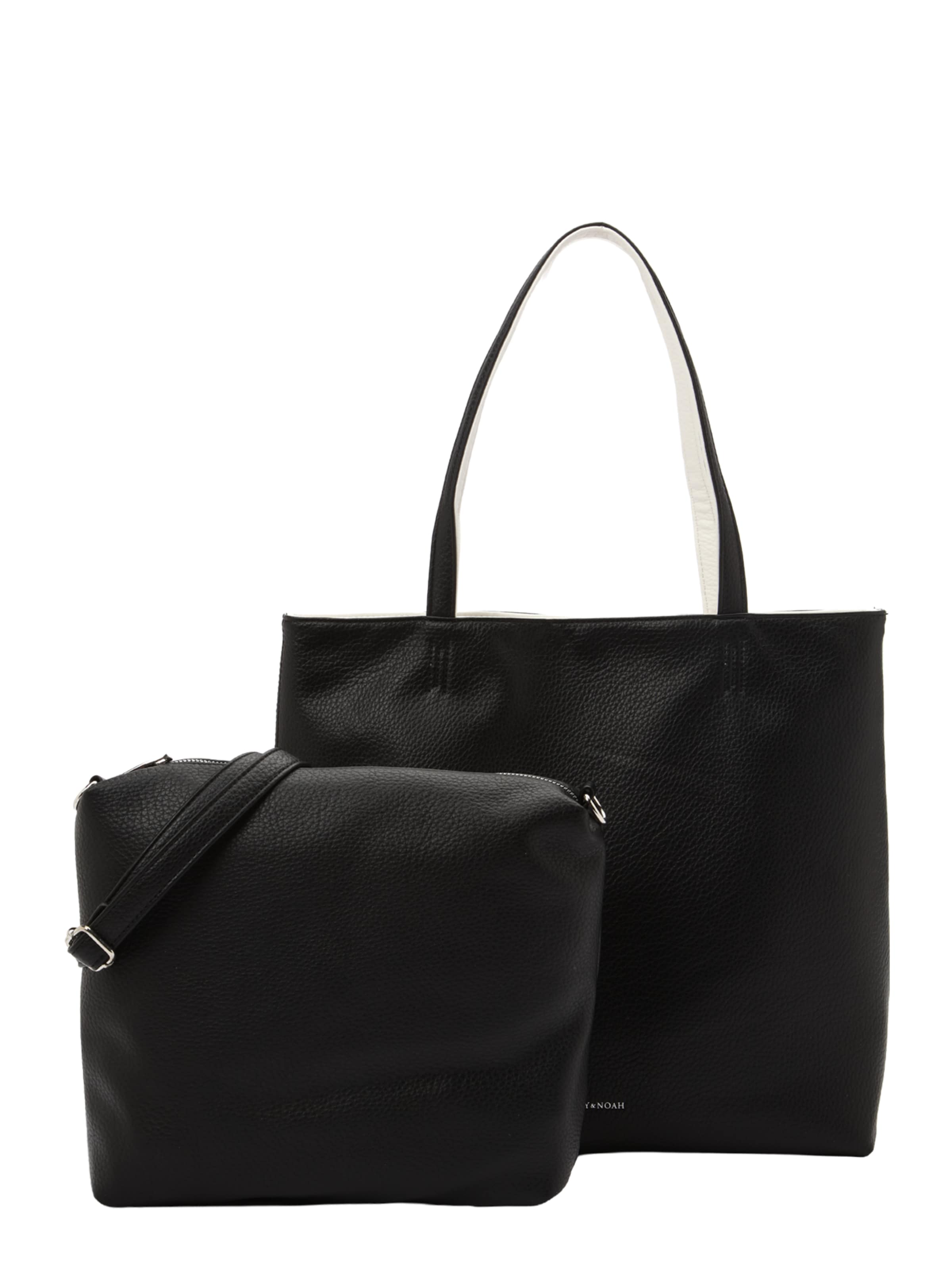 Emily & Noah Shopper 'Eva' in Schwarz: Vorderseite