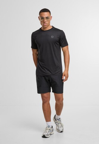 Regular Pantalon Sergio Tacchini en noir