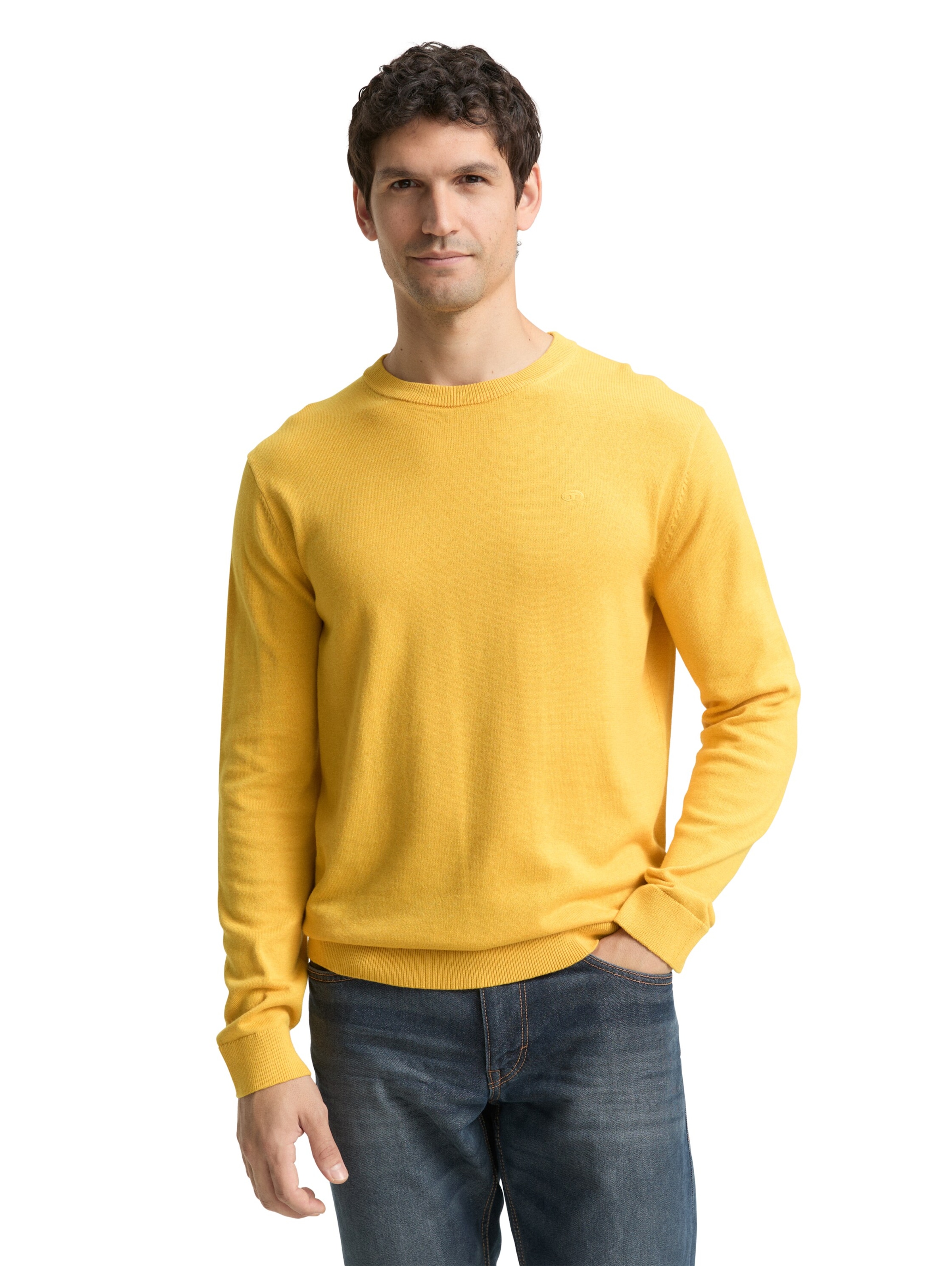 TOM TAILOR Pullover in Gelb: Vorderseite