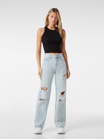 Bershka Boot cut Jeans in Blue