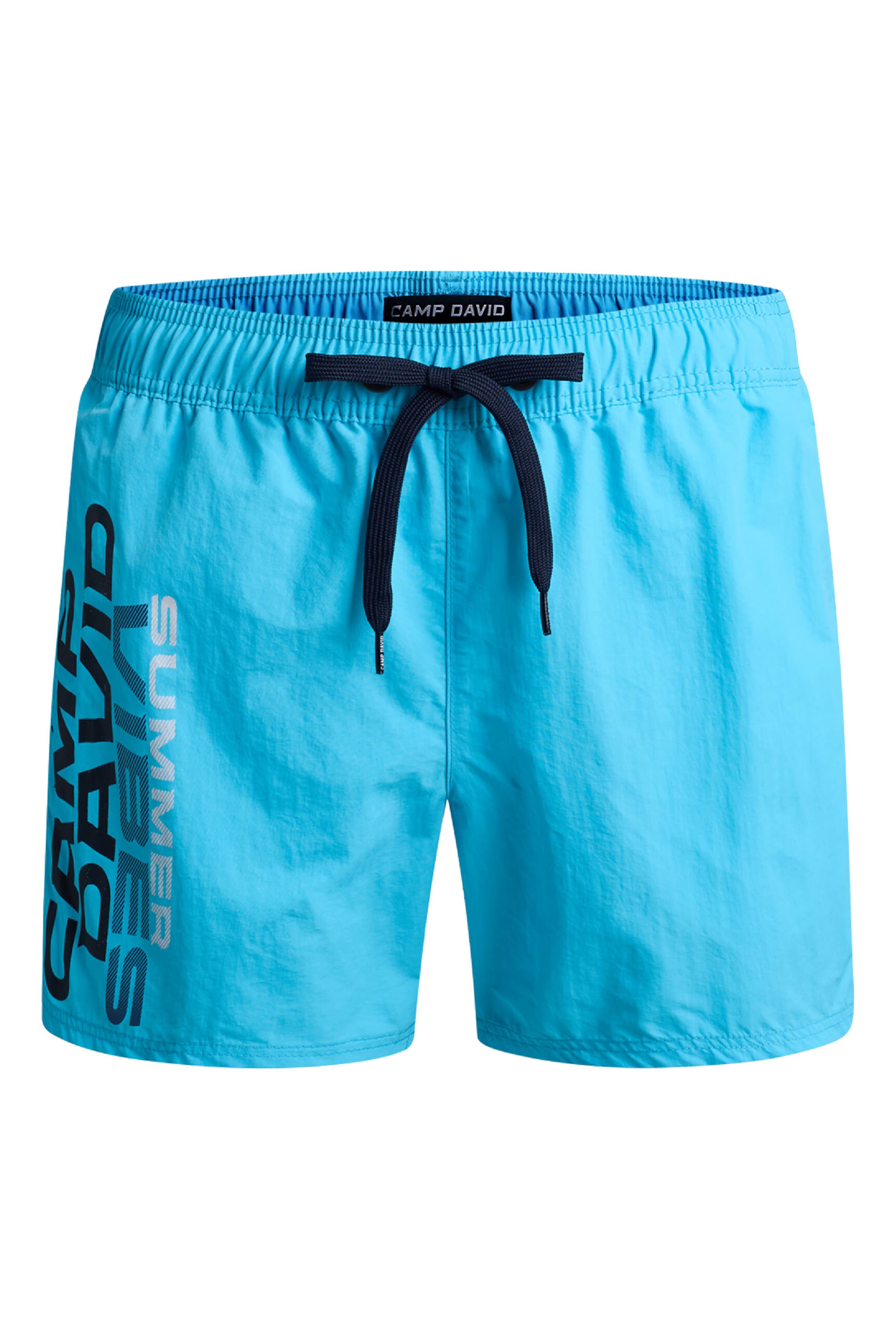 CAMP DAVID Board Shorts in Blue: front