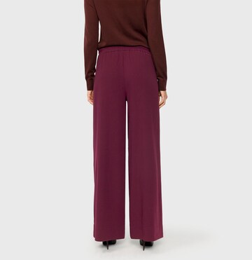 MAC Wide leg Pants 'Coralie' in Red