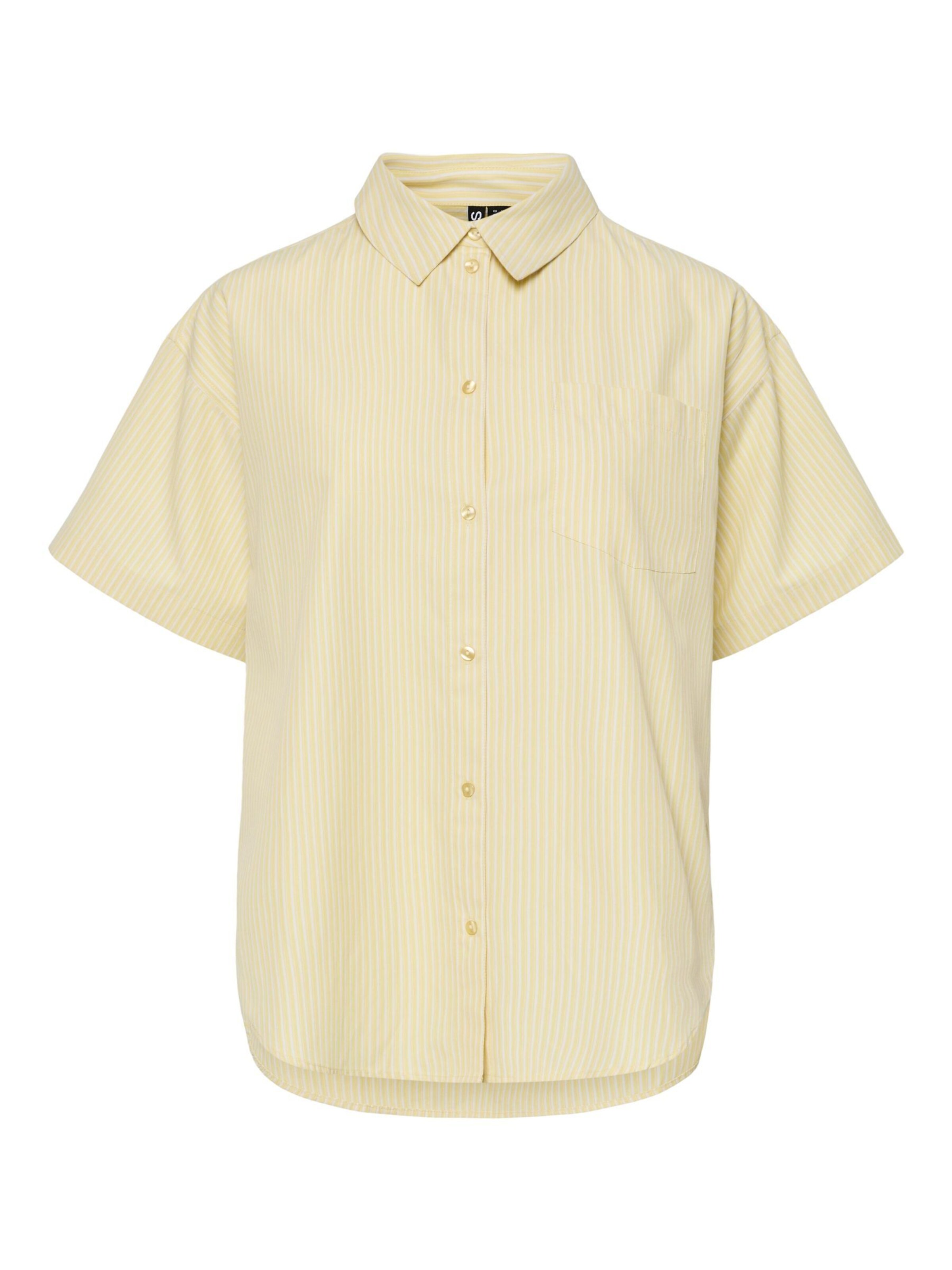 Chemisier 'PCFEMME' PIECES en jaune : devant