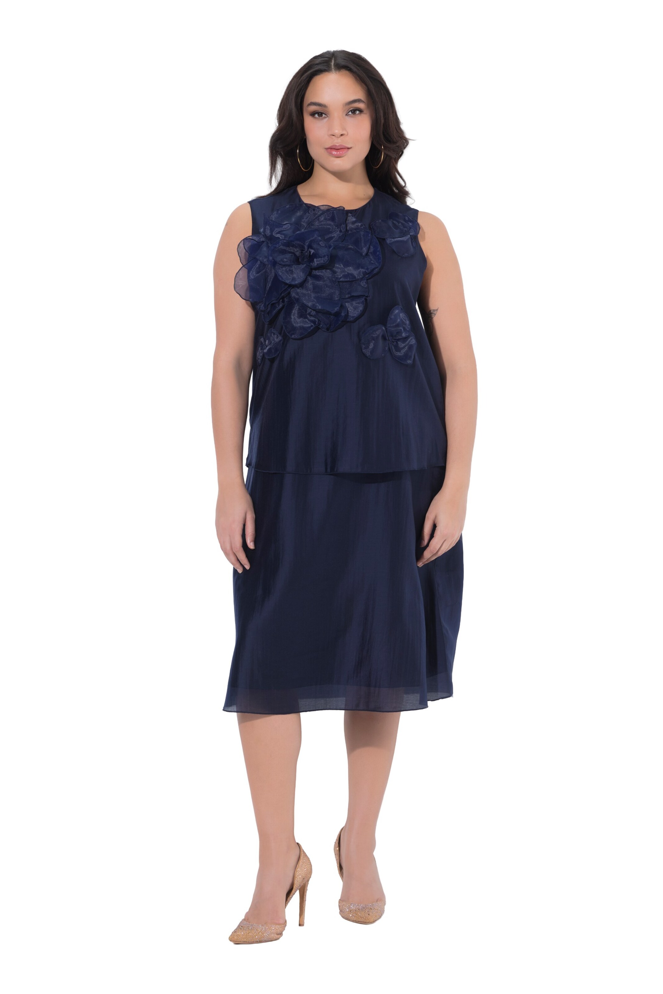 Ulla Popken Kleid in Blau: Vorderseite