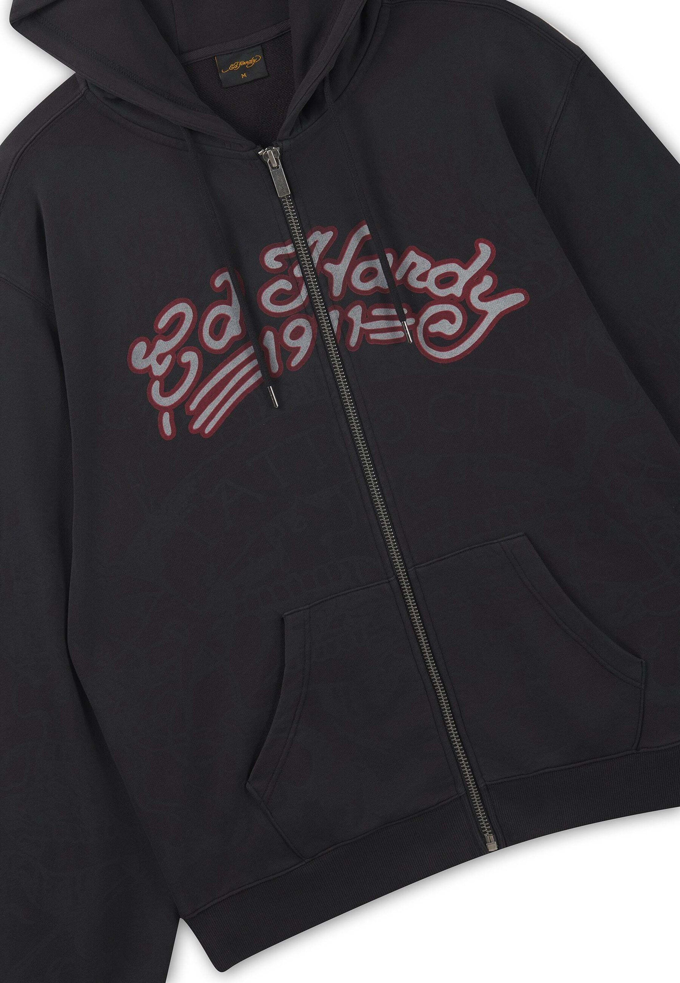 Giacca di felpa di Ed Hardy in nero