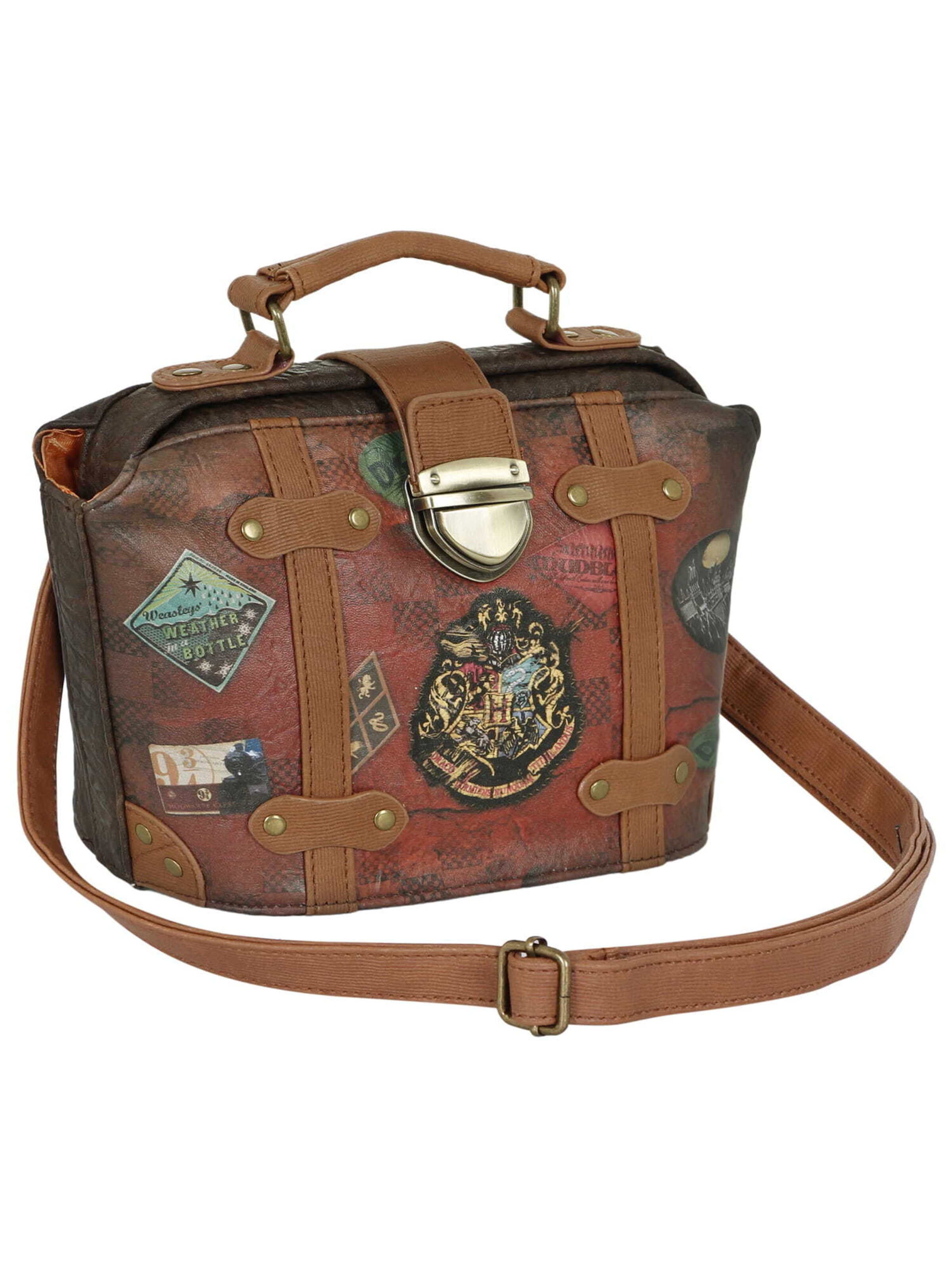 Warner Bros Umhängetasche 'Hogwarts' in Braun