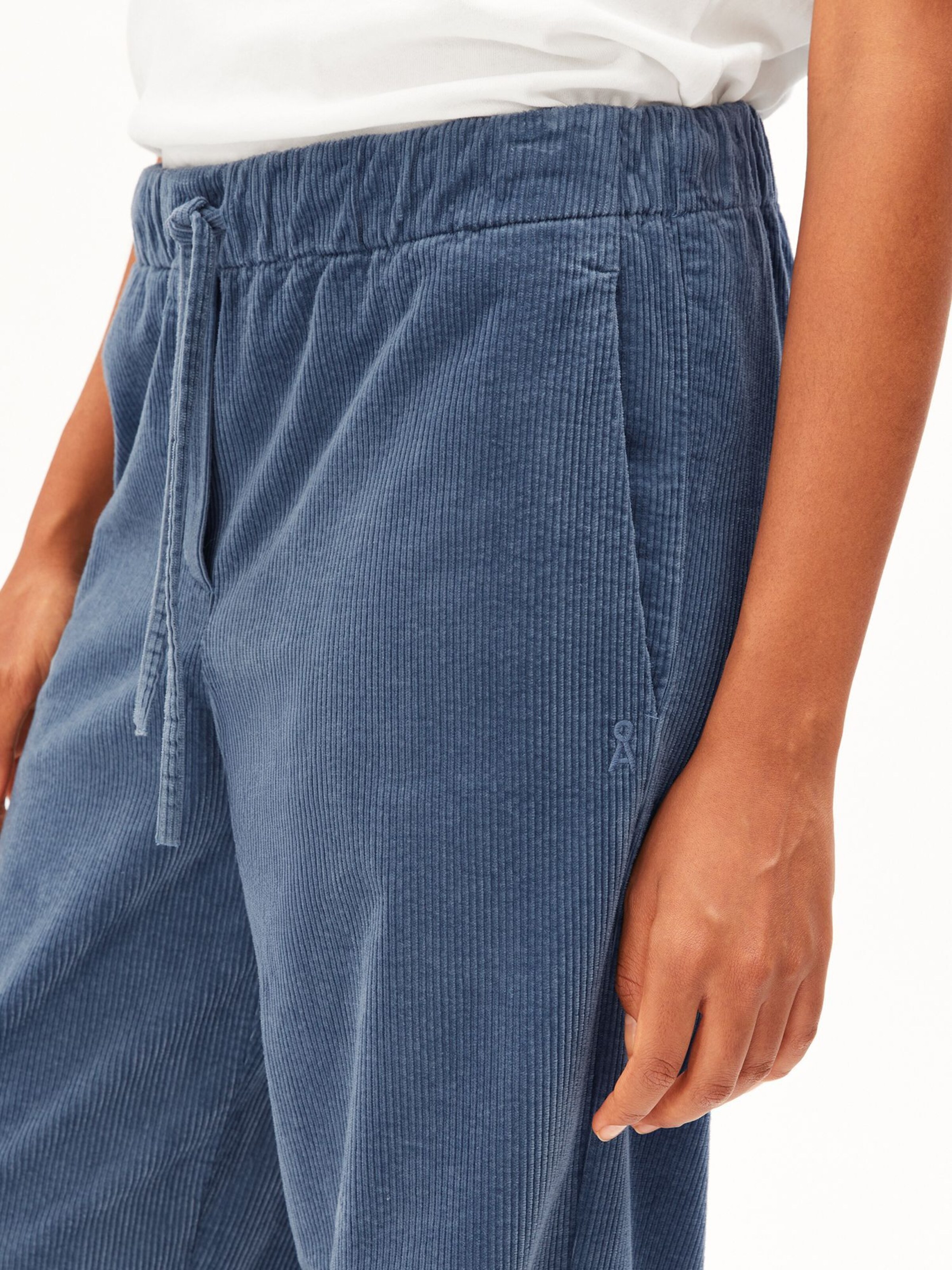 ARMEDANGELS Wide leg Trousers in Blue