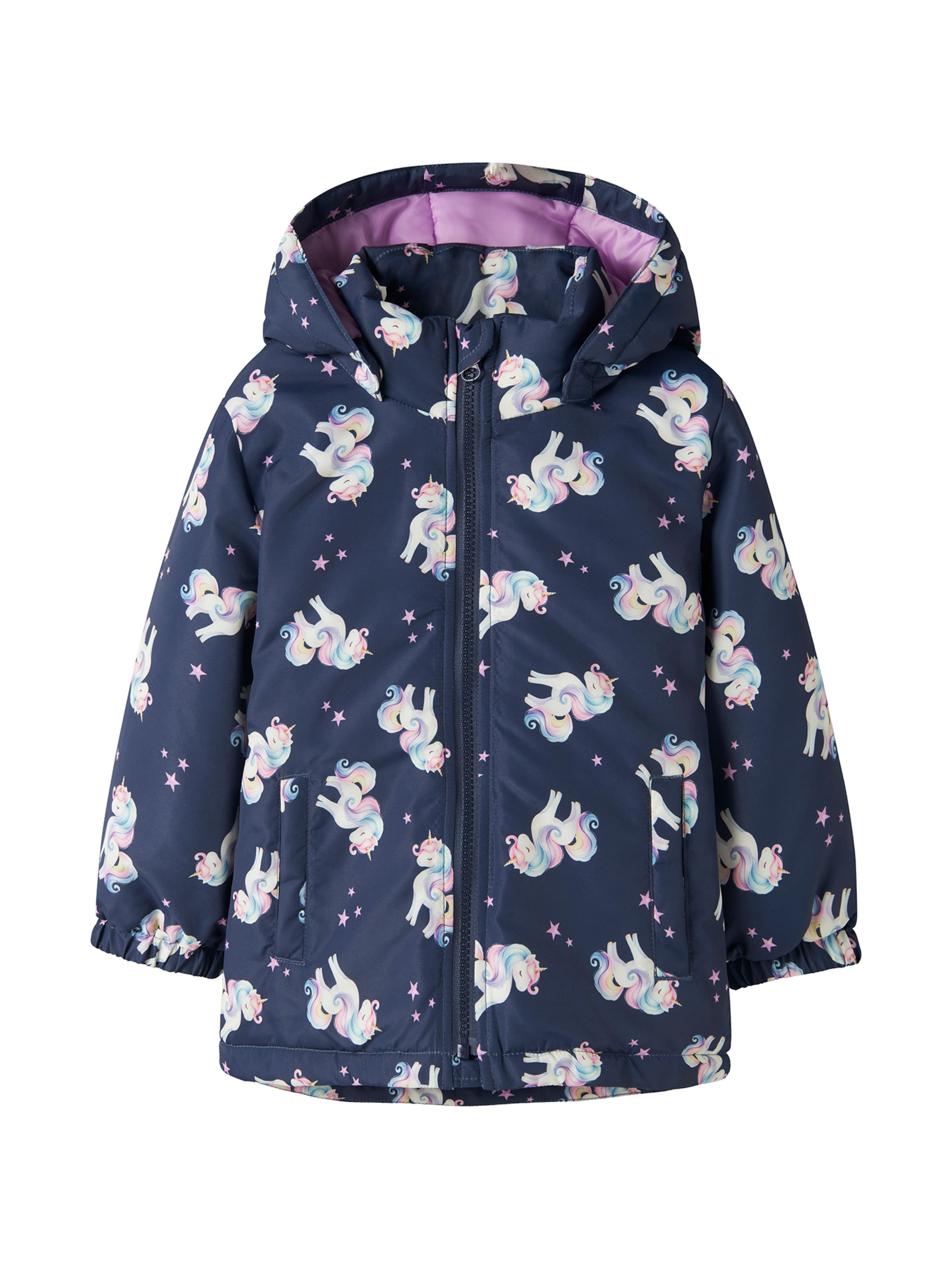 NAME IT - Chaqueta de entretiempo 'NMFMAXI' en azul: frente