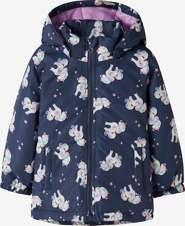 NAME IT - Chaqueta de entretiempo 'NMFMAXI' en azul: frente