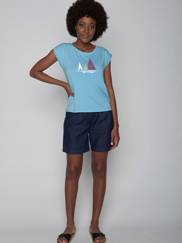 GREENBOMB Shirt 'Nature SUP' in Blauw
