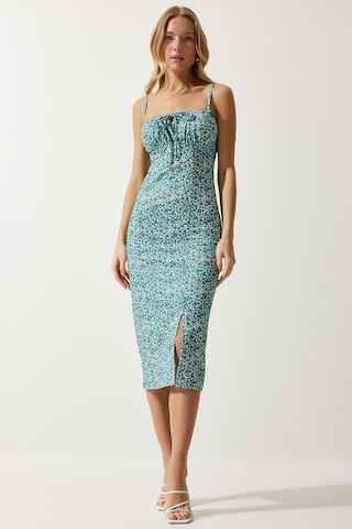 Happiness İstanbul Καλοκαιρινό φόρεμα σε πράσινο