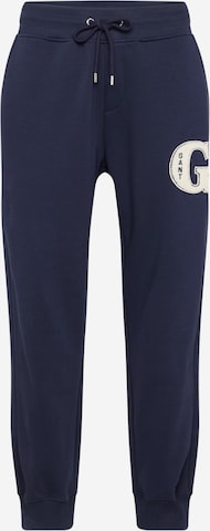 GANT Tapered Broek 'GRAPHIC' in Blauw: voorkant