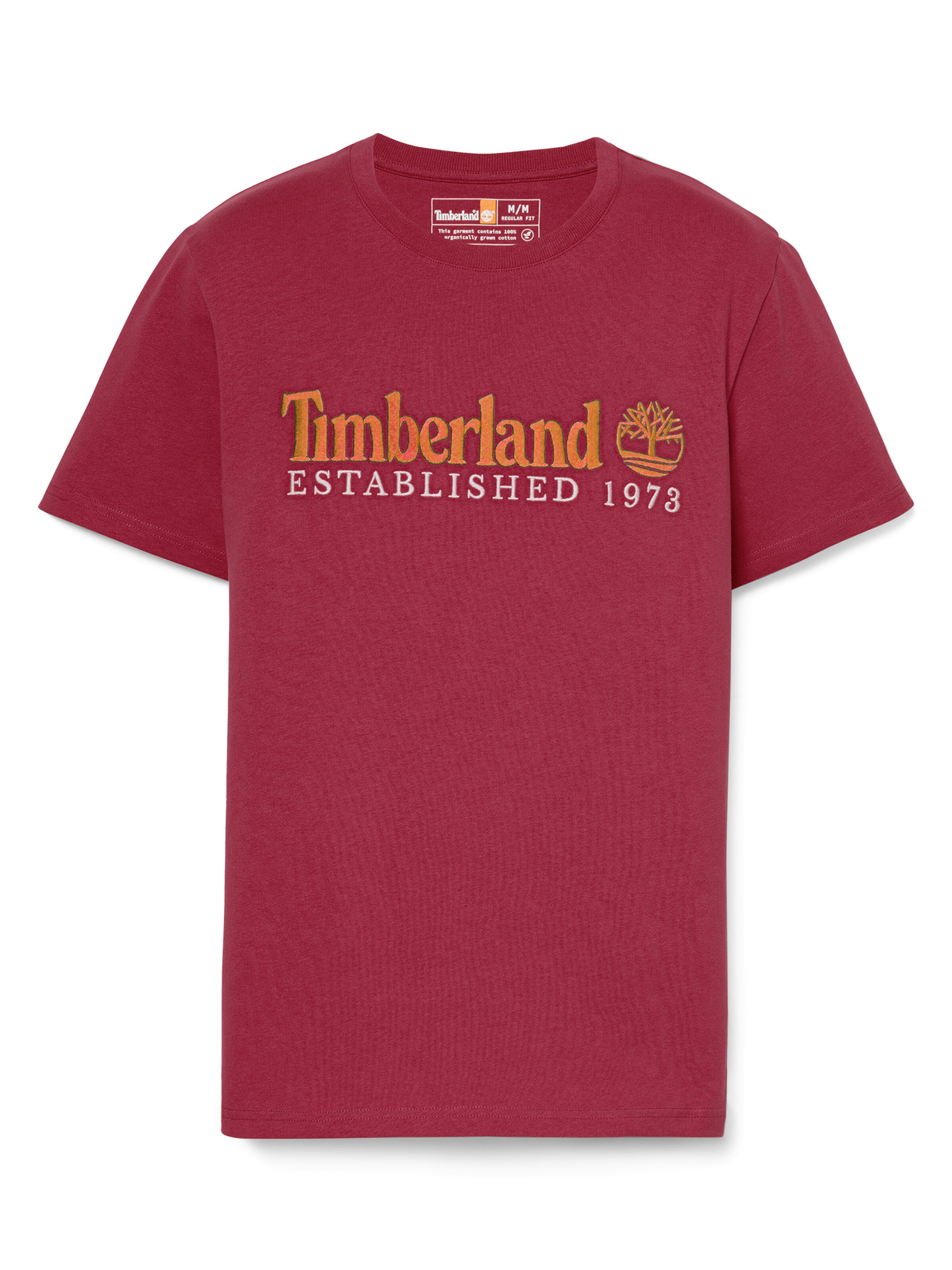 TIMBERLAND Shirt 'Embroidery' in Rood: voorkant